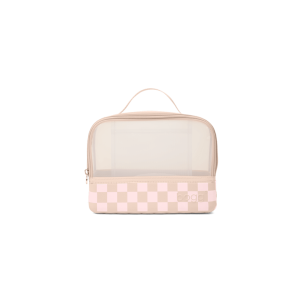 Boggs N' Ends - Checkered Linen/ Pink Marshmallow